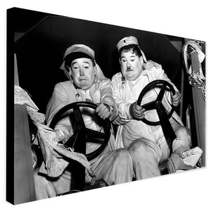 Laurel And Hardy - The Flying Deuces Vintage Movie Art 1939 - Wrapped Framed Canvas - Rolled Canvas - Photo/Poster Print