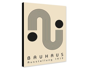 Bauhaus S-Lines Wall Art - Wrapped Frame Canvas - Rolled Canvas - Photo/Poster Print
