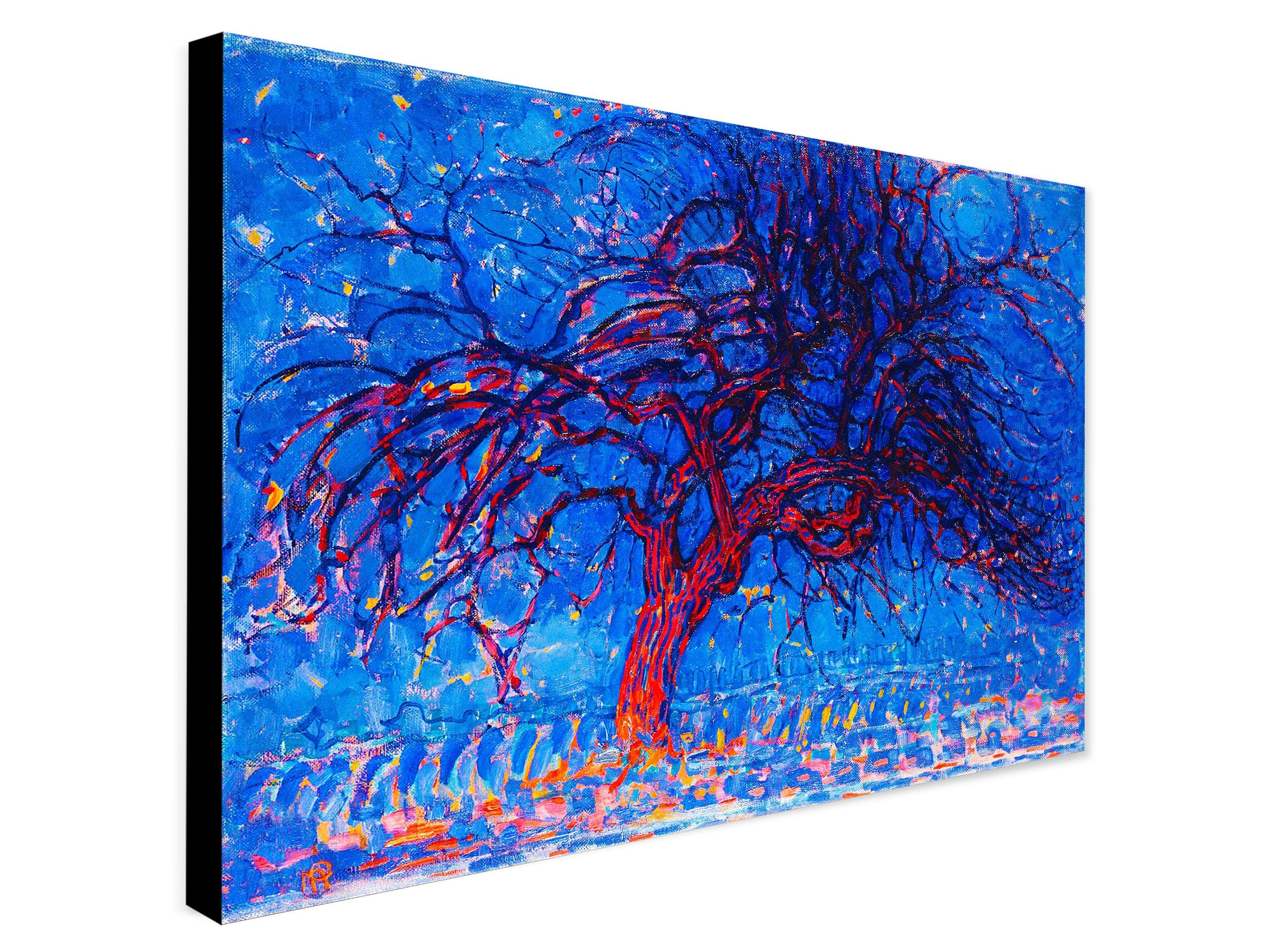 Piet Mondrian the Red Tree Art – Framed Canvas, Rolled Print - Etsy