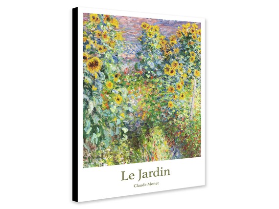 Reproduction Tableau Claude Monet Sur Toile Avec Cadre – 53x73 Cm – Impression Giclée