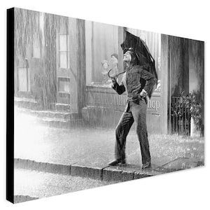 Gene Kelly - Singin&#39; in the Rain Classic Movie - Wrapped Frame Canvas - Rolled Canvas - Photo/Poster Print