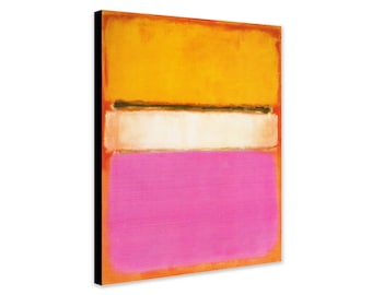 White Center Abstract Art By Mark Rothko (1950)  - Wrapped Frame Canvas - Rolled Canvas - Photo/Poster Print