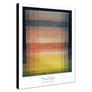 Architecture of the Plain by Paul Klee (1923) Abstract Art - Wrapped Frame Canvas - Rolled Canvas - Photo/Poster Print