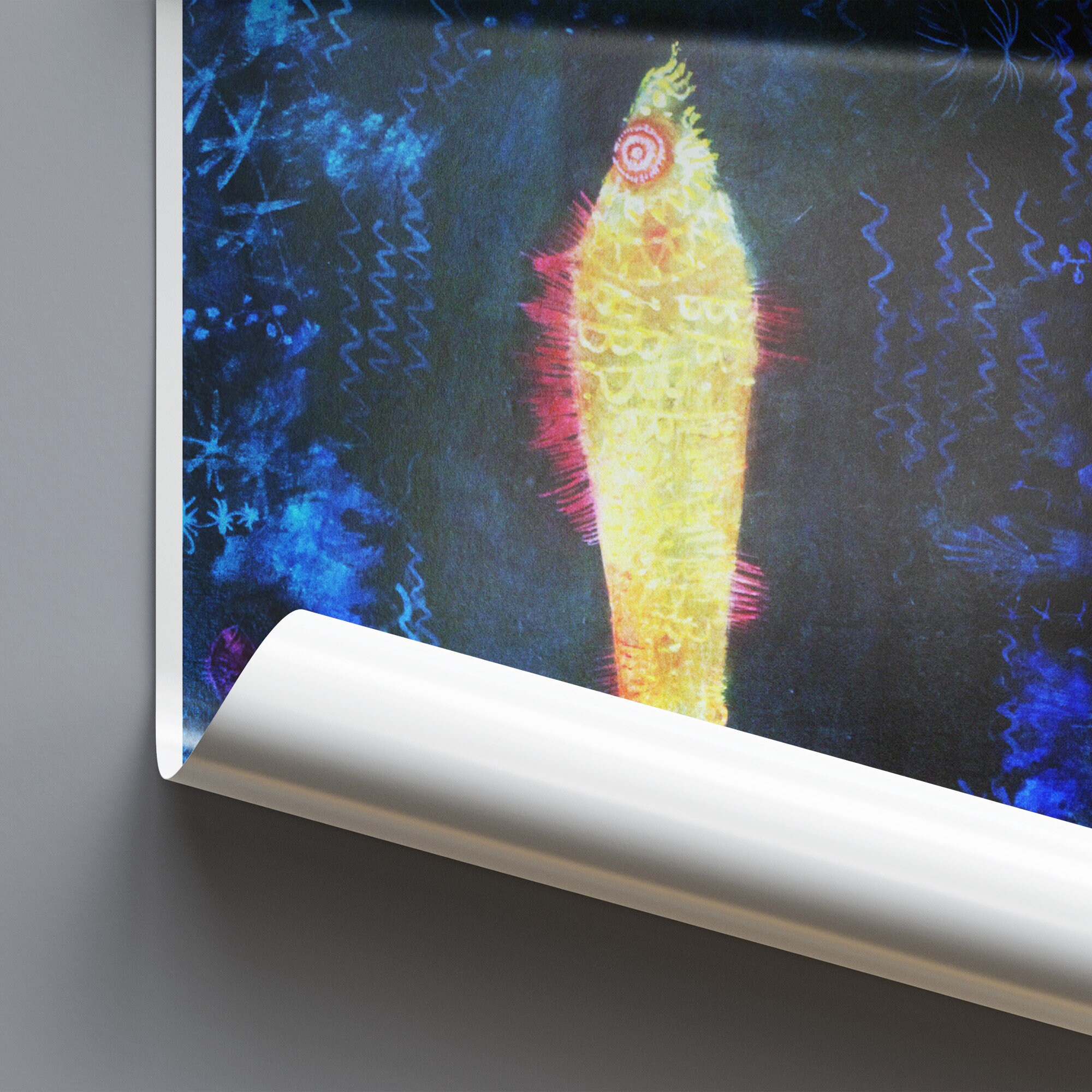 Leinwanddruck Paul Klee - Der Goldfisch 30 X 45 Cm Wandbild