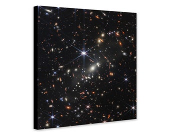 James Webb NASA - Deep Field Space Art - Wrapped Framed Canvas - Rolled Canvas - Photo/Poster Print