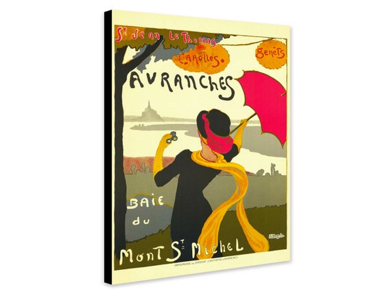 French Vintage Travel Poster, Avranches Mont St Michel, Albert