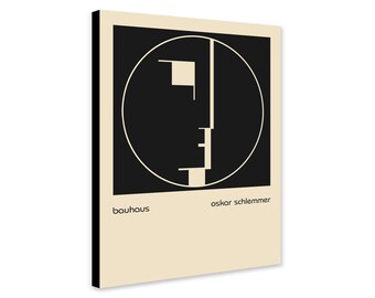 Oskar Schlemmer Bauhaus Print – Abstract Head Emblem, Geometric Art