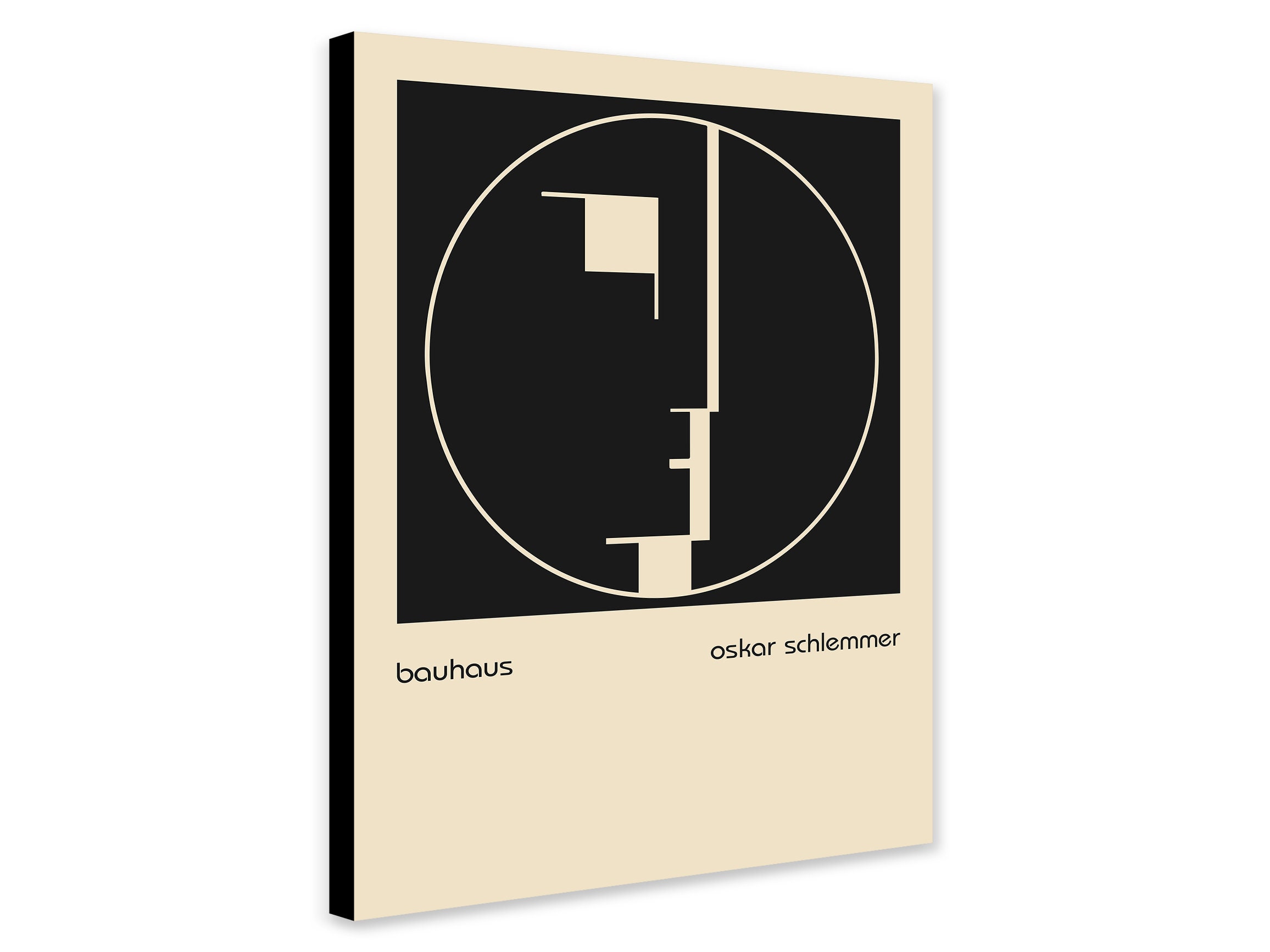 Bauhaus Head Emblem by Oskar Schlemmer (1921) - Abstract