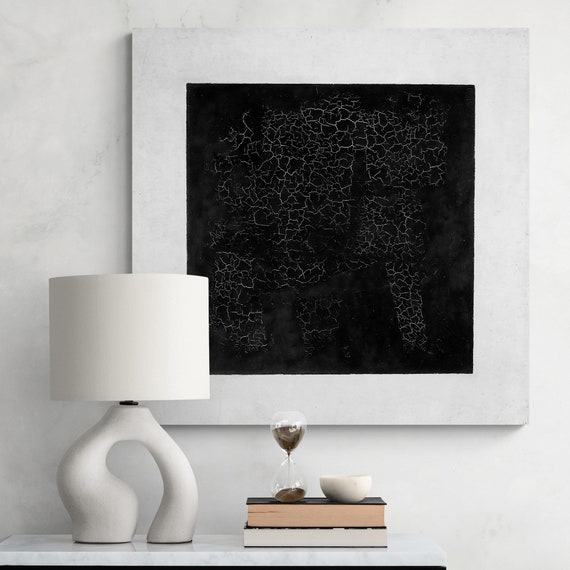 カジミール・マレーヴィチ作「黒い正方形」1915年 - ラップフレーム