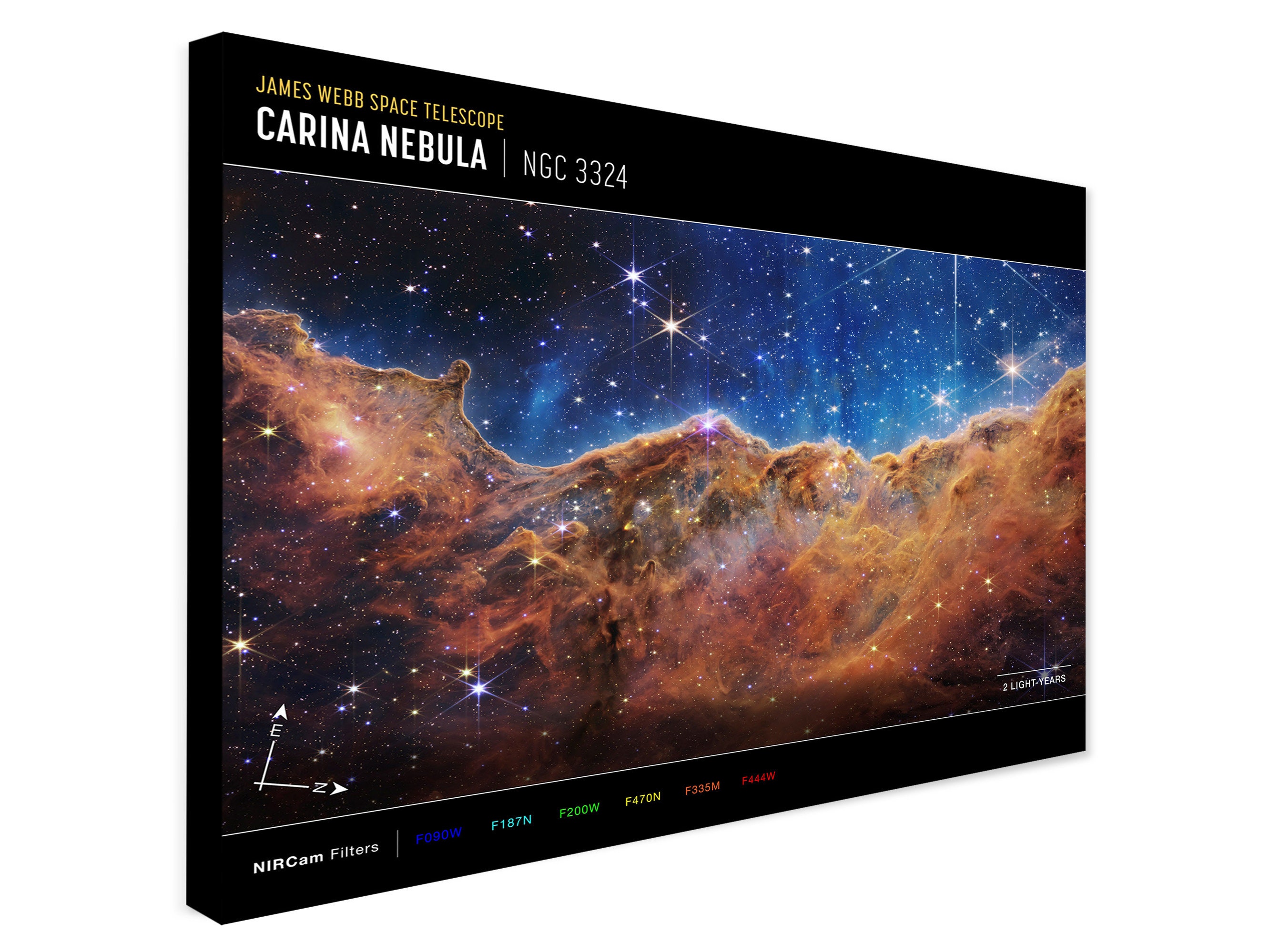 // タイムSALE // ⭐︎ 美品 ⭐︎ NEBULA Carina Nebula Print – Cosmic Cliffs, James Webb Telescope, NASA - Etsy
