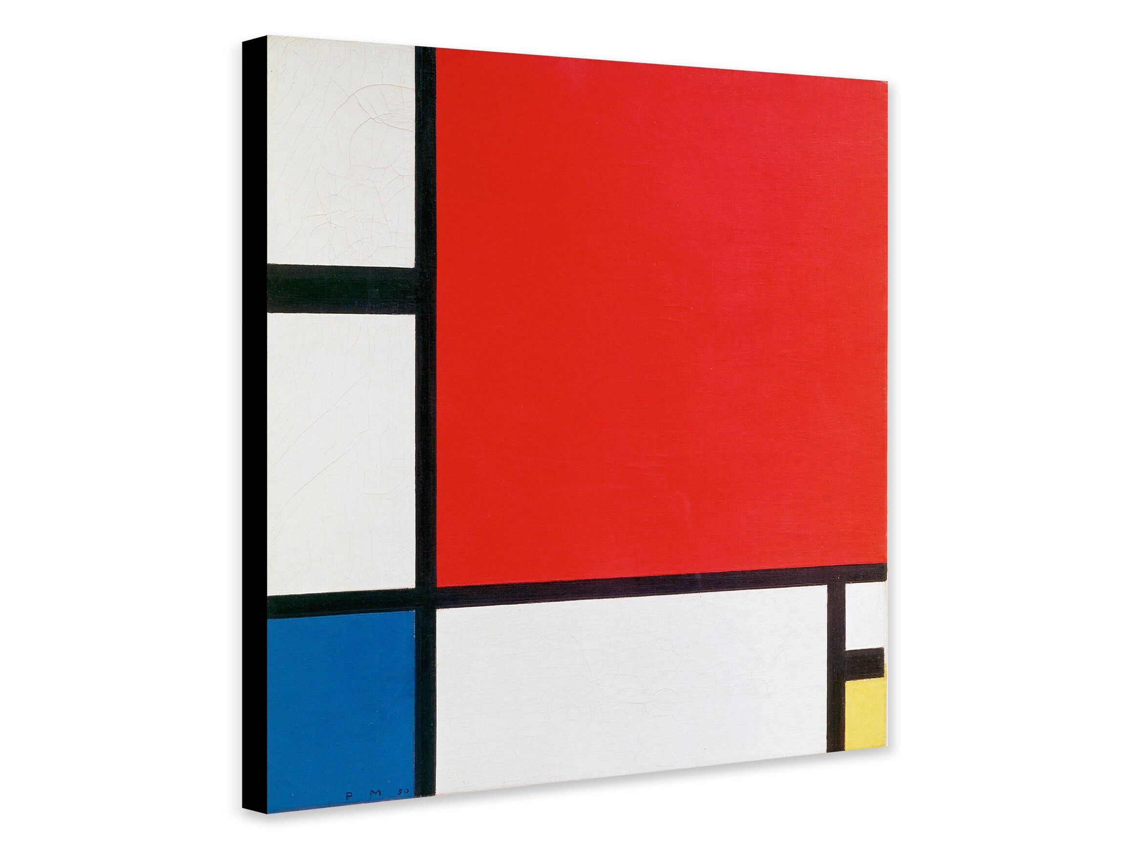 モンドリアン・コンポジションIIプリント、額入りキャンバス