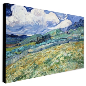 Landscape from Saint Rémy By Vincent Van Gogh Wall Art - Wrapped Framed Canvas - Rolled Canvas - Photo/Poster Print