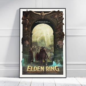 ELDEN RING | Spiel Poster | Spielkunst | Horror-Spiel | Drucken | Zimmer Dekor | Wandkunst
