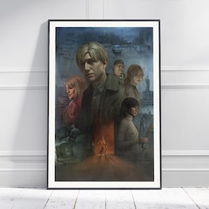 May include: A group of people stand in a dark, mysterious setting. The main figure is a man with dark hair and a serious expression. He is wearing a dark coat and a white shirt. Behind him are other figures, including a woman with long blonde hair and a man with a beard. The image has a dark and moody atmosphere.