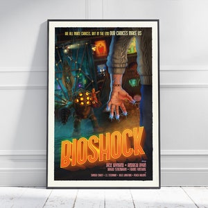Bioshock 1 Spiel Poster | Spielkunst | Horror-Spiel | Drucken | Zimmer Dekor | Wandkunst
