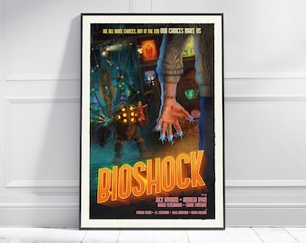 BIOSHOCK 1 Game Poster | Game Art | Horror Game | Print | Room Decor | Wall Art