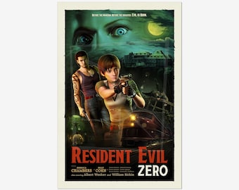 Resident Evil Zero Poster: Horror Game Art Print - Etsy
