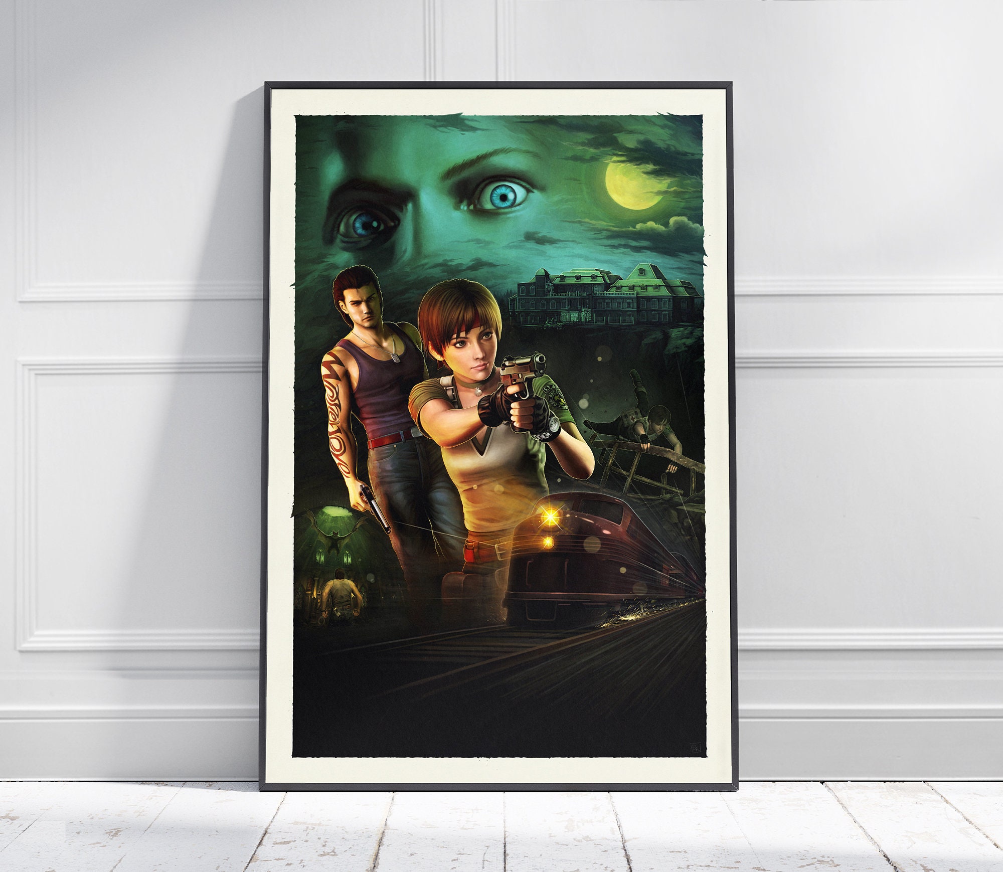 Resident Evil Zero Poster: Horror Game Art Print - Etsy