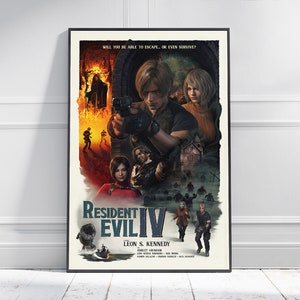 RESIDENT EVIL 4 REMAKE Game Poster | Game Art | Horror Game | Print | Room Decor | Wall Art