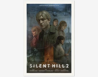 サイレントヒル2 リメイクポスター：ホラーゲームアート、部屋の装飾