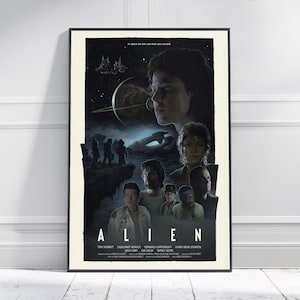 Alien Movie Poster | Movie Art | Film Art | Horror Film | Print | Room Decor | Wall Art