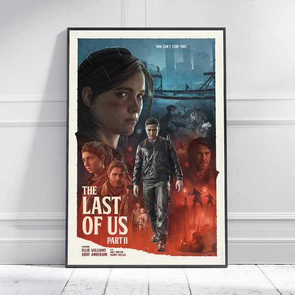 The LAST OF US Part 2 Game Poster | Game Art | Adventure Game | Print | Room Decor | Wall Art