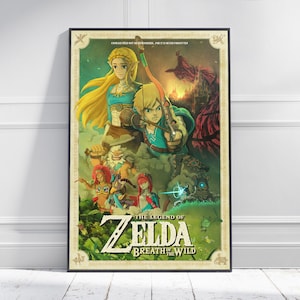 The Legend Of Zelda - Breath Of The Wild | Game Poster | Game Art | Horror Game | Print | Room Decor | Wall Art