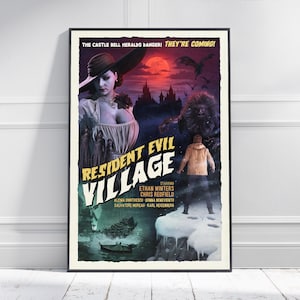 RESIDENT EVIL 8 Village Game Poster | Game Art | Horror Game | Print | Room Decor | Wall Art