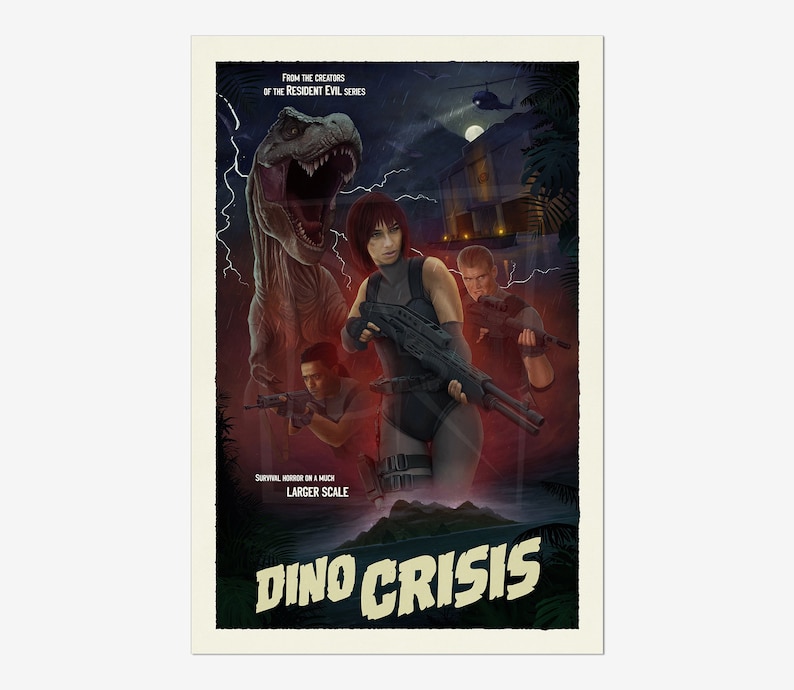 Dino Crisis Poster: Horror Game Art Print - Etsy