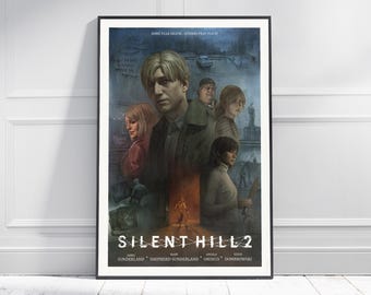 Silent Hill 2 Remake Poster: Horror Game Art, Room Decor