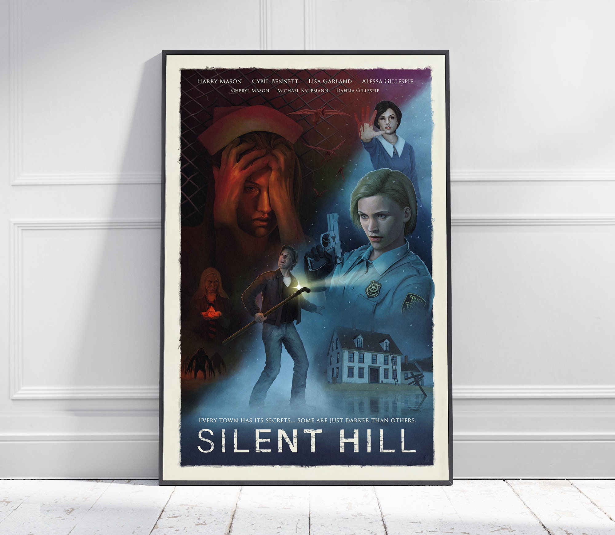 2008 SILENT HILL HOMECOMING Xbox PS3 Video Game = Promo Art Print AD /  POSTER