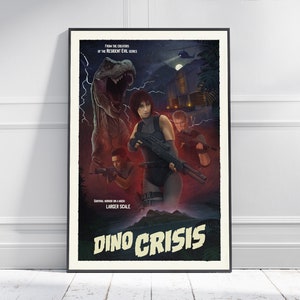 DINO CRISIS-spelposter | Spelkunst | Horrorspel | Afdrukken | Kamerinrichting | Muur kunst