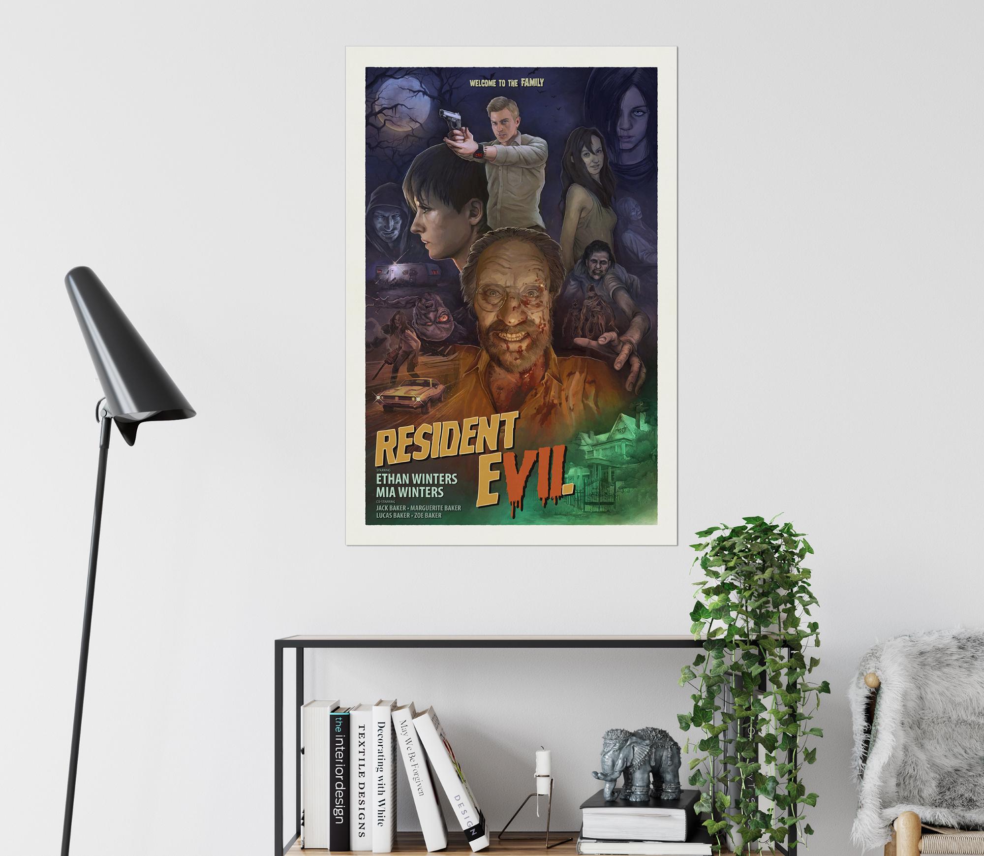 バイオハザード7 ポスター：ホラーゲーム アートプリント - Etsy 日本