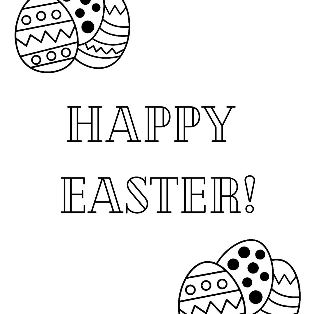 Happy Easter Printable Etsy