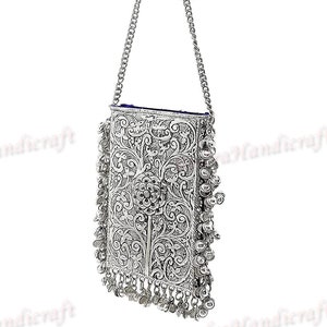 Silver pouch online sales
