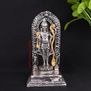 Shree Ram Metal Murti Figurine, Ram Lala for Living Room Office Bedroom Statue ram Idol, For Home décor, Festive Decor , Gifts