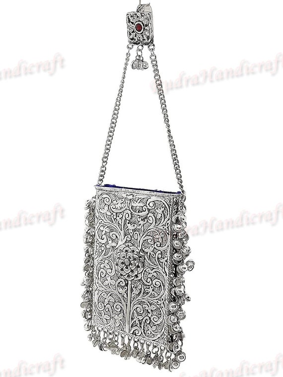 iJuels 925 pure Silver Handmade Vintage Style Purse, comes with certif –  iJuels.com