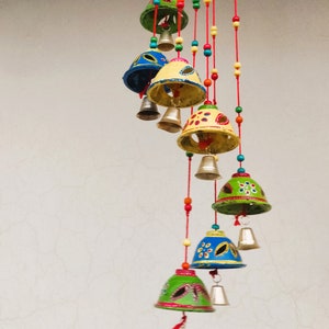 Bulk Lot Handcrafted Round Bells Design Windchime, Handmade Door/ Window/ Balcony Hanging , Wind Chime SPINNER - Garden Gift
