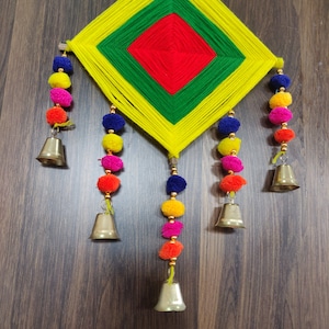 Handmade Colorful Woolen Kite Tassel Hanging for Home/Office/Hall Decoration / Christmas Decoration