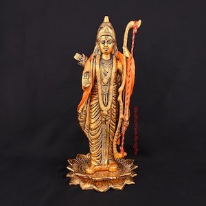 Metal Shree Ram Showpiece Decorative Murti Figurine for Living Room Office Bedroom Statue ram Idol, For Home décor, Festive Decor , Gifts
