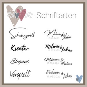 Personalisierte Grußkarte Hochzeitskarte Babykarte Geburtstagskarte Gemeinsam Bild 8