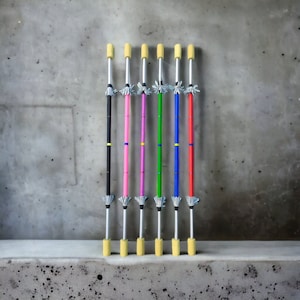 Fire staff contact with flowers 100% Kevlar goat grip