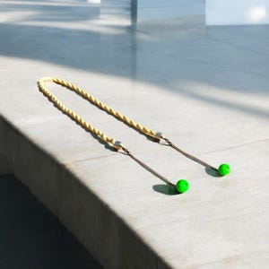 Kevlar fire jump rope with silicone handle