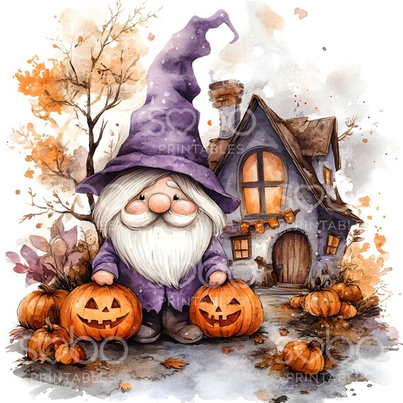 12 ハロウィーン トラック ノーム クリップアート、不気味な秋の