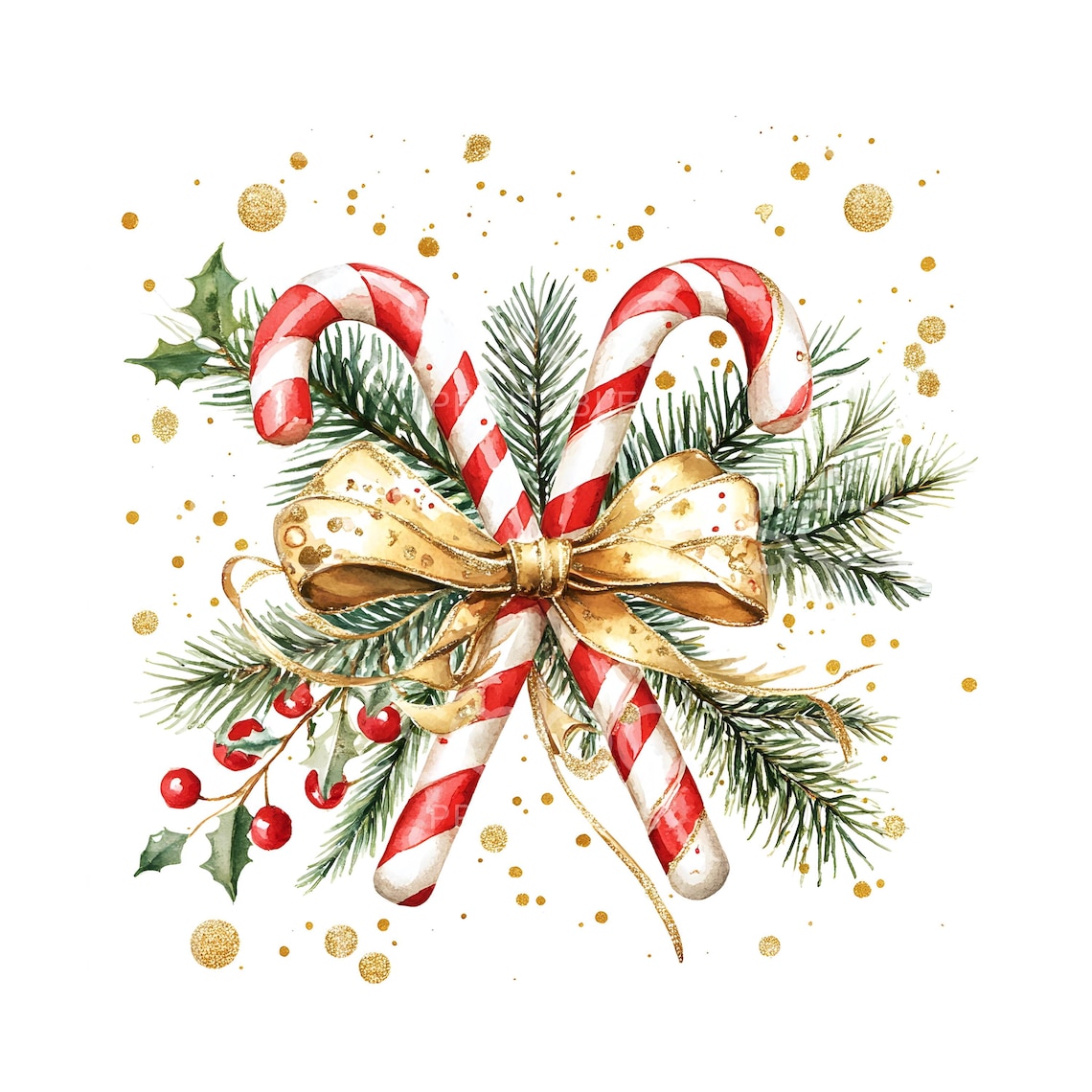 23 Xmas Candy Cane Bow Clipart, Candy Canes, Christmas Clipart ...