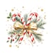 23 Xmas Candy Cane Bow Clipart, Candy Canes, Christmas Clipart ...
