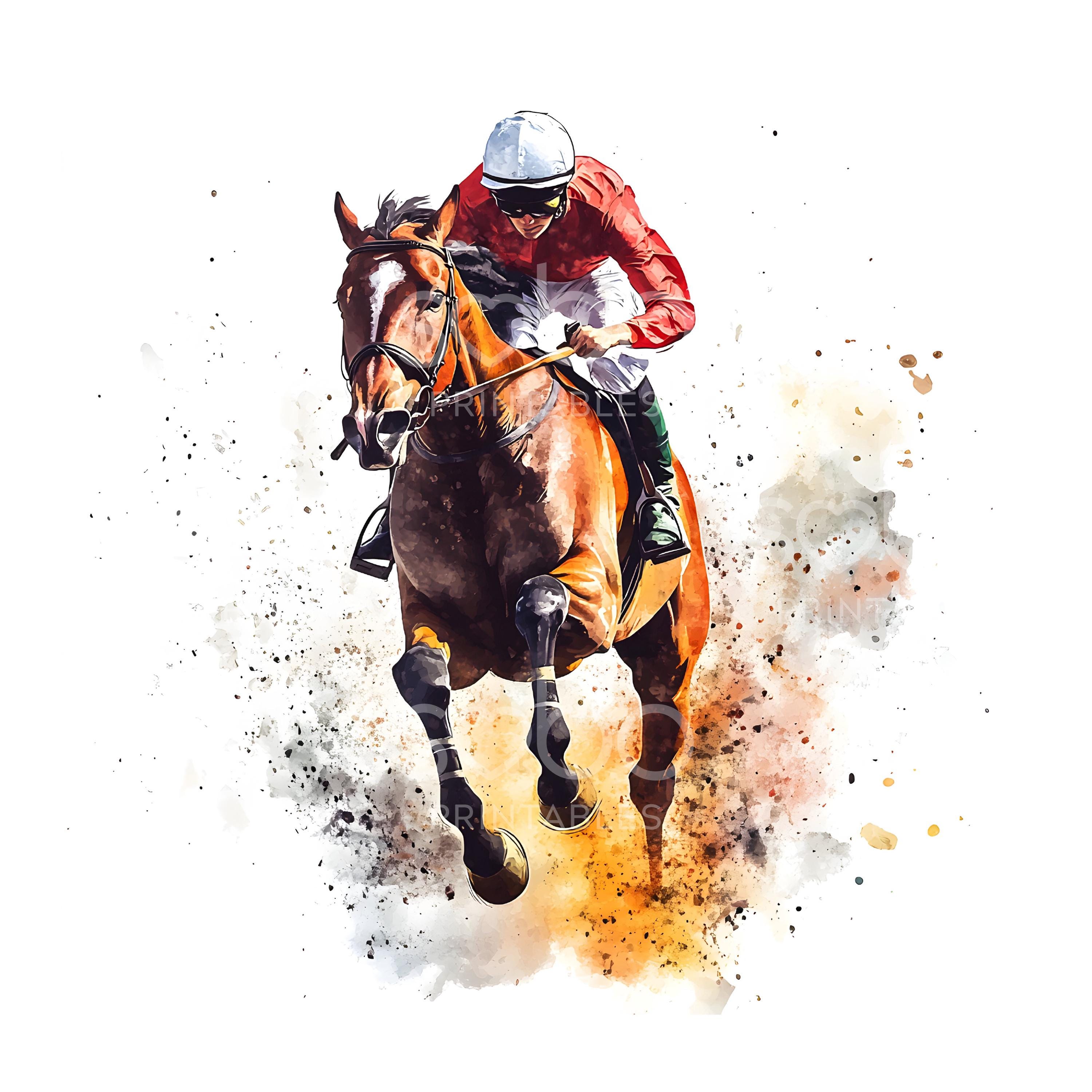 現代アート 馬と騎手の絵画 現代アート 馬と騎手の絵画 aflo_25525979.jpg