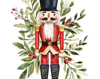 14 Nutcracker Solider Clipart, Christmas Clipart, Christmas Card, High Quality JPGs, Digital Planner, Junk Journal, Digital Download S203