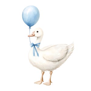 24 Silly Goose Balloon Clipart, 1st Birthday, Spring Vintage ...