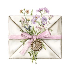 20 sellos de lacre para sobres, sobre floral vintage para boda, acuarela imprimible, JPG de alta calidad, descarga digital, manualidades de papel S884